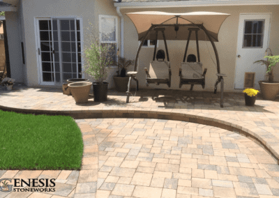 Genesis Stoneworks Multi-level Patio Paver Installation