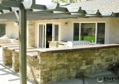 Genesis Stoneworks Outdoor Kitchen Installation