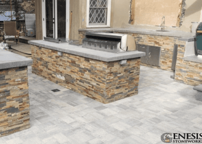 Genesis Stoneworks Outdoor Kitchen and Bar Install