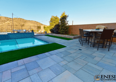 Genesis Stoneworks Paseo I &II Pool Deck Pavers, Walls, Artificial Turf, Tile, & Stone Veneer