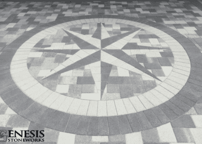 Genesis Stoneworks Patio Paver Compass Design