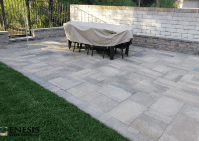 Genesis Stoneworks Patio Paver & Planter Wall Install