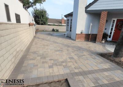 Genesis Stoneworks Patio Paver Side Yard Install