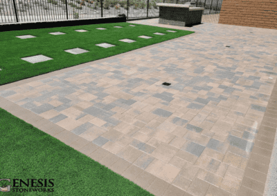 Genesis Stoneworks Patio Pavers, Stepping Stones, & Turf Install