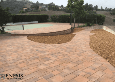 Genesis Stoneworks Patio & Walkway Pavers, & Mulch Install