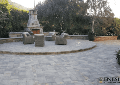 Genesis Stoneworks Paver Patio, Fireplace, & Wall Installation