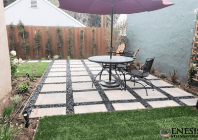 Genesis Stoneworks Paver Patio with Gravel Inlay