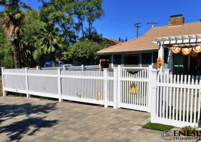 Genesis Stoneworks Picket Vinyl Fence & Gate