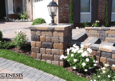 Genesis Stoneworks Pilasters, Garden Walls, & Pavers
