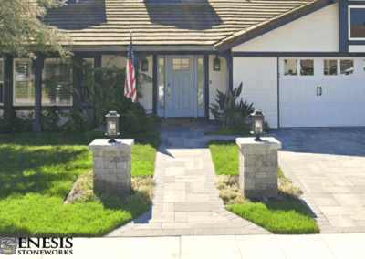 Genesis Stoneworks Pilasters, Walkway & Driveway Pavers