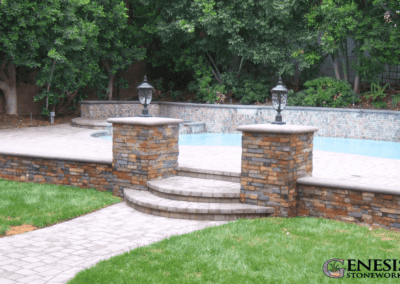 Genesis Stoneworks Pilasters, Walls, Pavers & Stone Veneer