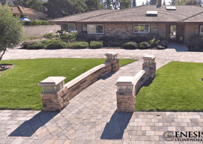 Genesis Stoneworks Pilasters & Walls, Walkway, Parkway, & Driveway Pavers