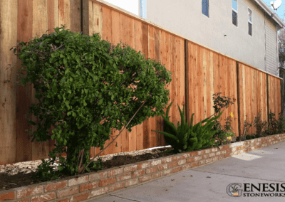 Genesis Stoneworks Privacy Wooden Fence Install