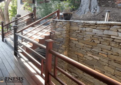 Genesis Stoneworks Rail Fence Install