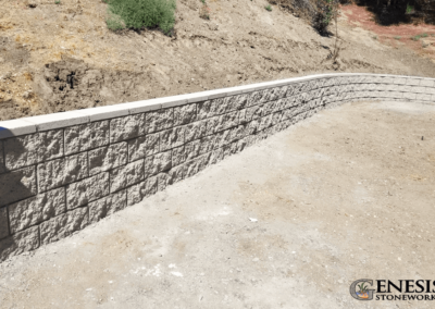 Genesis Stoneworks Retaining Wall in Split Face Block