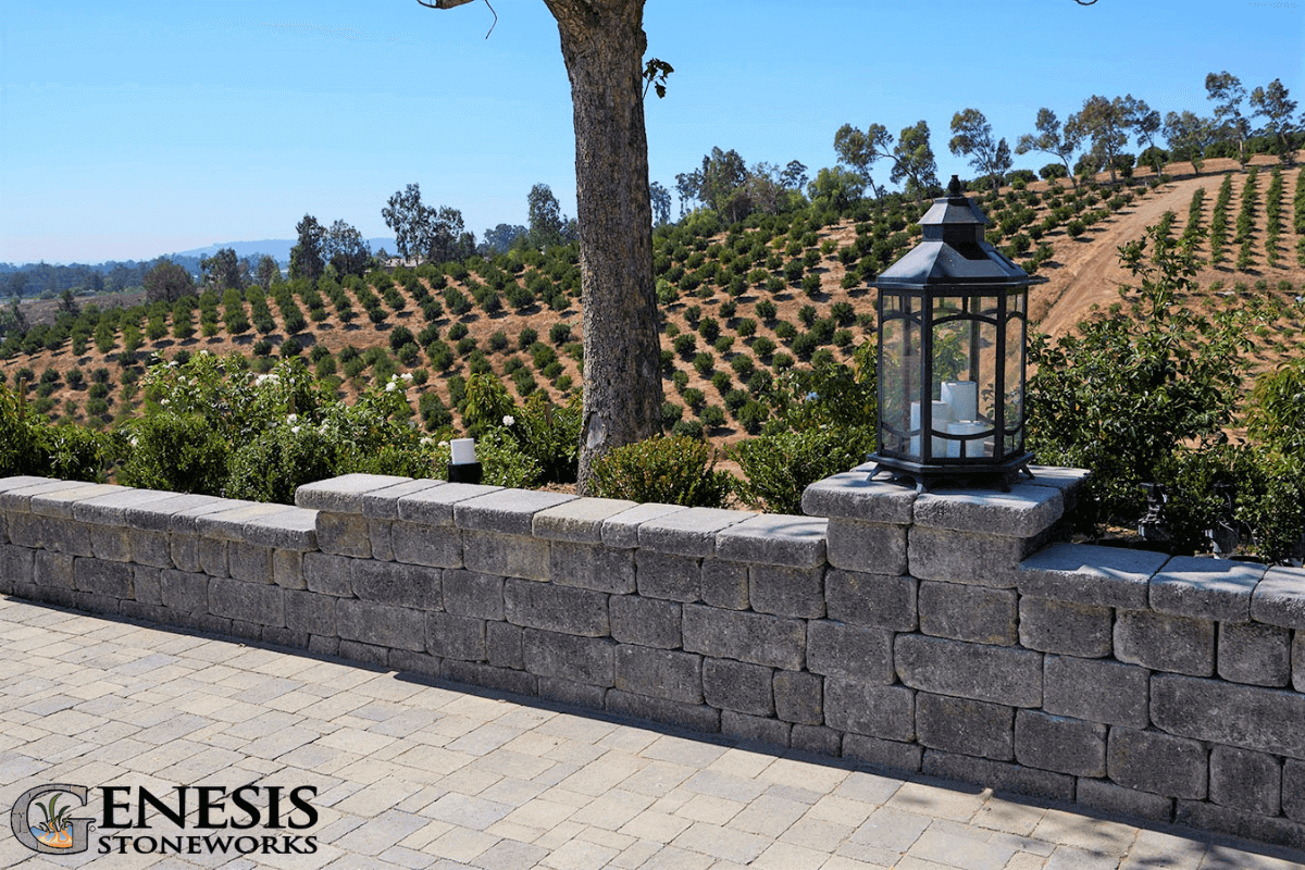 Genesis Stoneworks Rustic Garden Wall Installation 1