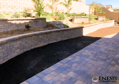 Genesis Stoneworks Rustic Retaining Walls & Courtyard Pavers