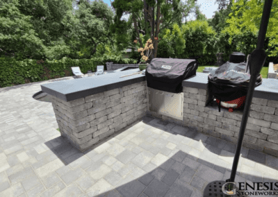 Genesis Stoneworks Rustic Wall Barbecue Island & Pavers