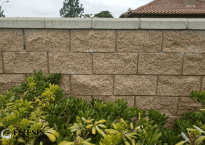 Genesis Stoneworks Split Face Privacy Fence Wall