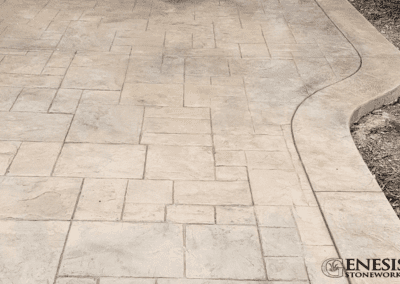 Genesis Stoneworks Stamped Concrete Driveway Install