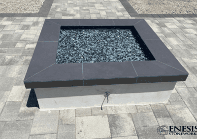 Genesis Stoneworks Stucco Fire Pit & Pavers