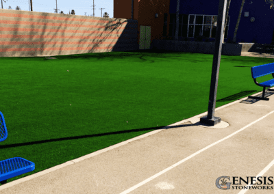 Genesis Stoneworks Synthetic Field Turf Install