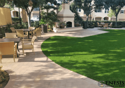 Genesis Stoneworks Synthetic Turf & Pavers Install TC