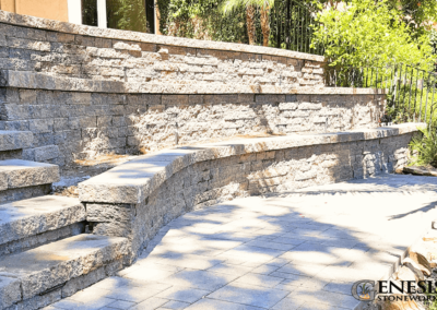 Genesis Stoneworks Tiered Celtik Wall, Steps, & Pavers