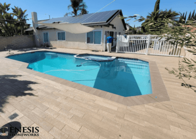 Genesis Stoneworks Timberline Paver Pool Deck