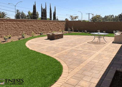 Genesis Stoneworks Villa Paver Patio & Fire Pit Install