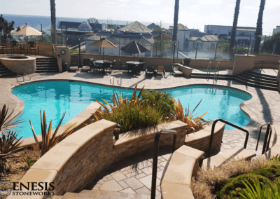 Genesis Stoneworks Villa Paver Pool Deck & Stone Veneer