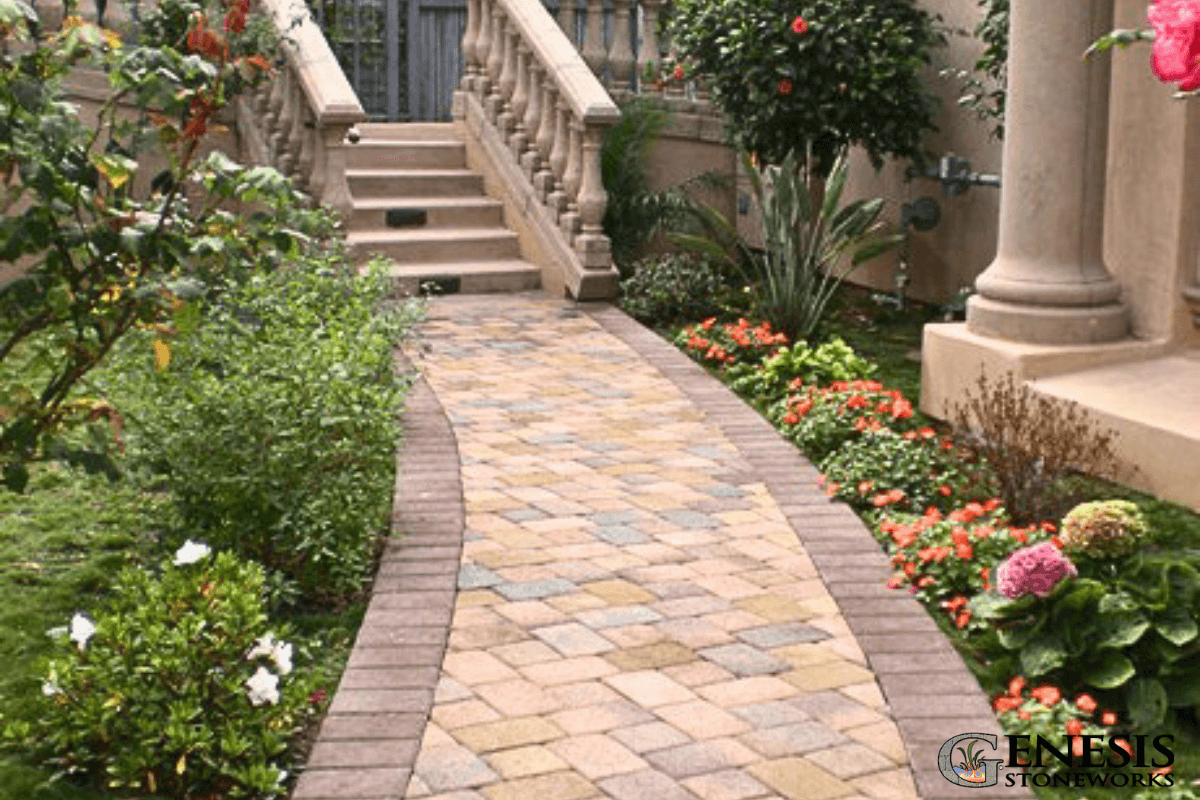 Genesis Stoneworks Walkway Pavers Install