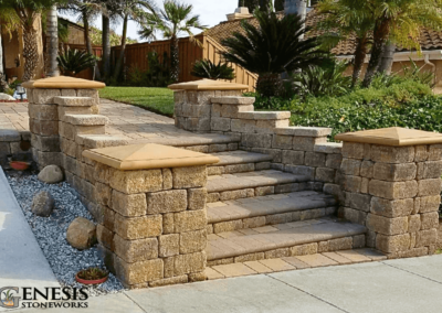 Genesis Stoneworks Walkway Pavers, Steps, Walls, & Pilasters