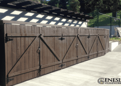 Genesis Stoneworks Wood Privacy Gates