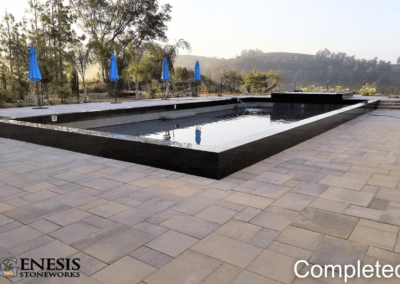 Genesis Stoneworks GBS Elevated Pool & Spa, & Pavers Installation