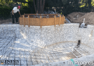 Genesis Stoneworks LSP Baja Shelf Pool Remodel & Spa Build