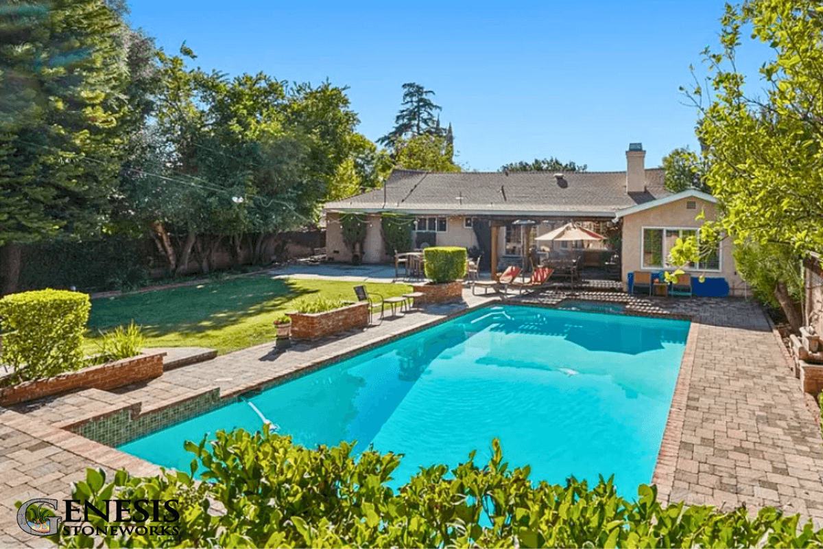 Genesis Stoneworks Northridge CC Paver Pool Deck Installation