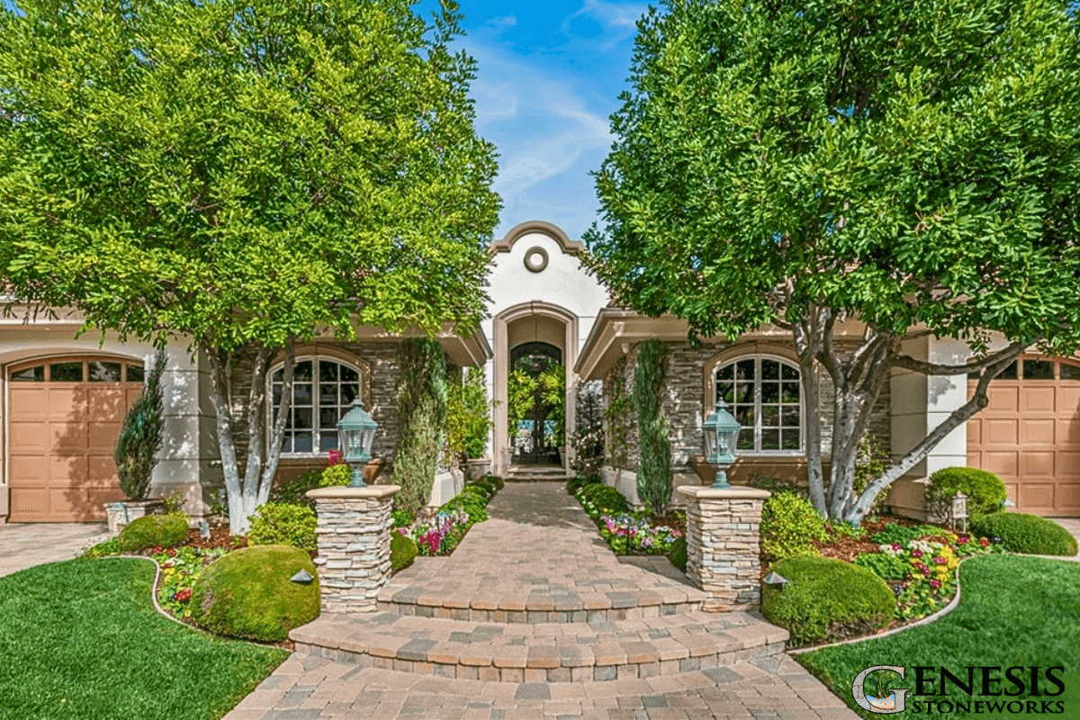 Genesis Stoneworks Paver Entryway Tarzana