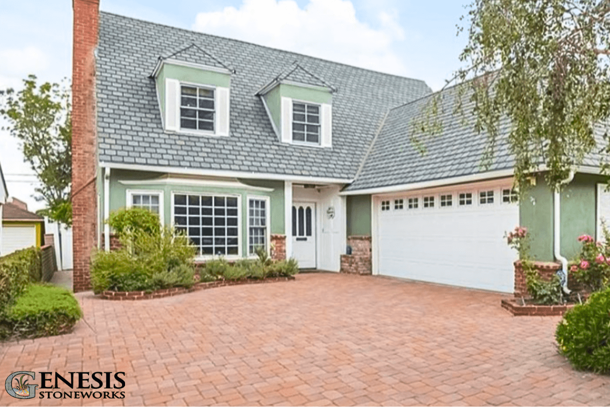 Genesis Stoneworks Paving Stone Driveway in Burbank