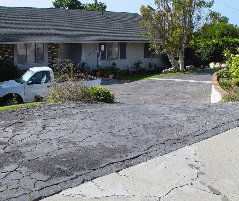 Before Driveway Paver Installation Rancho Palos Verdes 